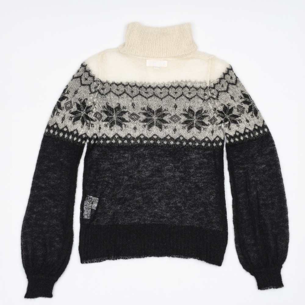 Fine gauge mohair wool blend sweater . - Picture 2 of 12